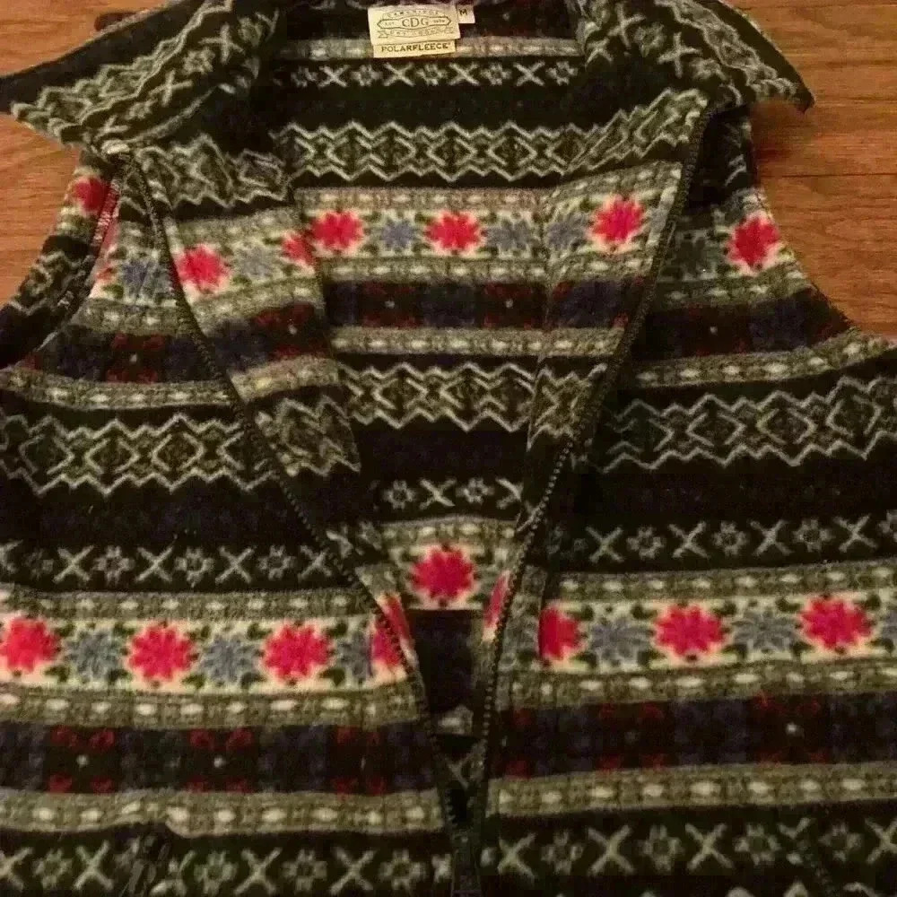 VINTAGE Cambridge Dry Goods Malden Mills Women’s MEDIUM Polar Fleece Sweater - Picture 8 of 10